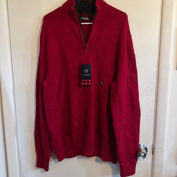 Chaps Mens Quarter Zip Sweater - Picture 1 of 3